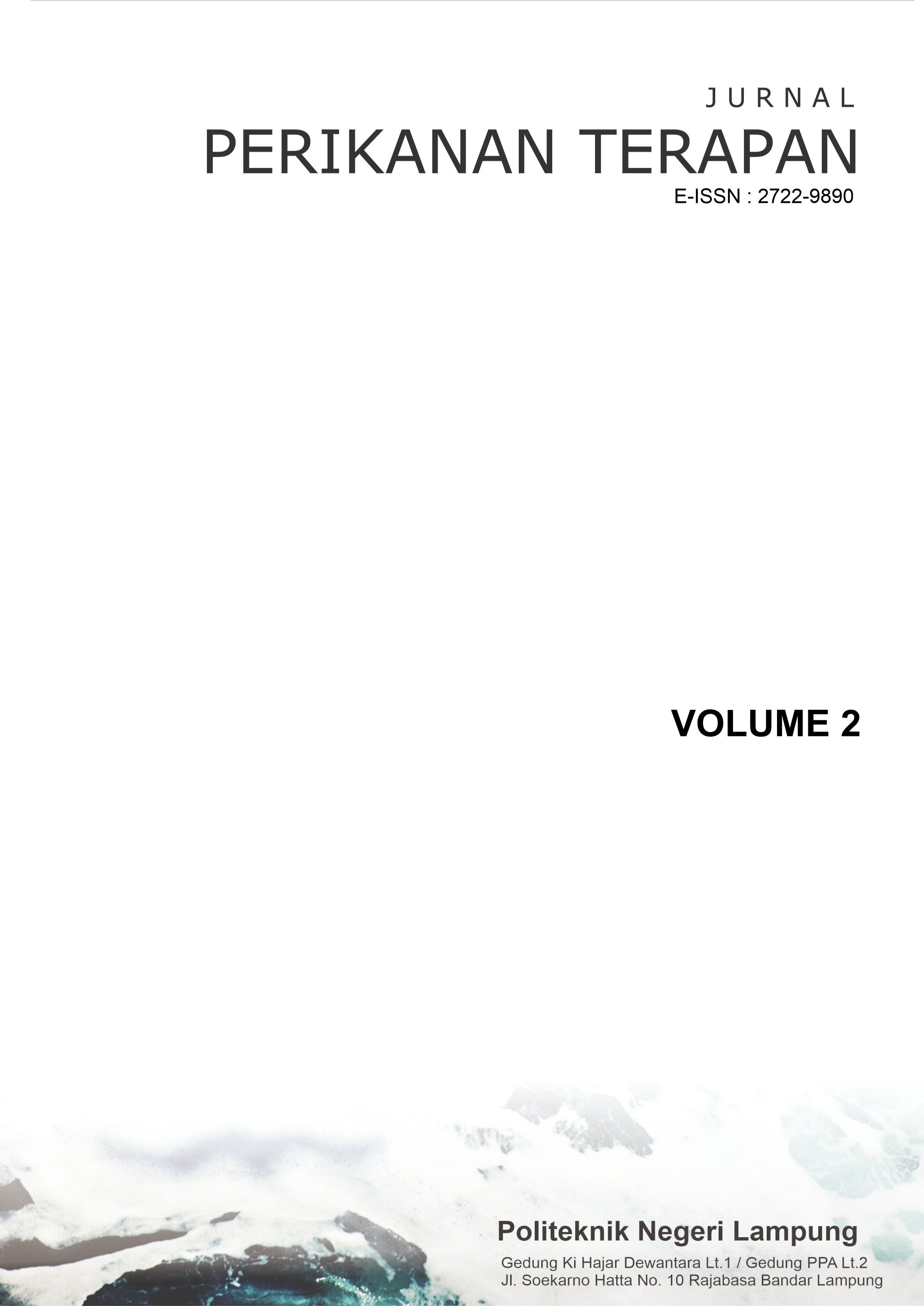 					View Vol. 2 No. 1 (2021): Jurnal Perikanan Terapan
				