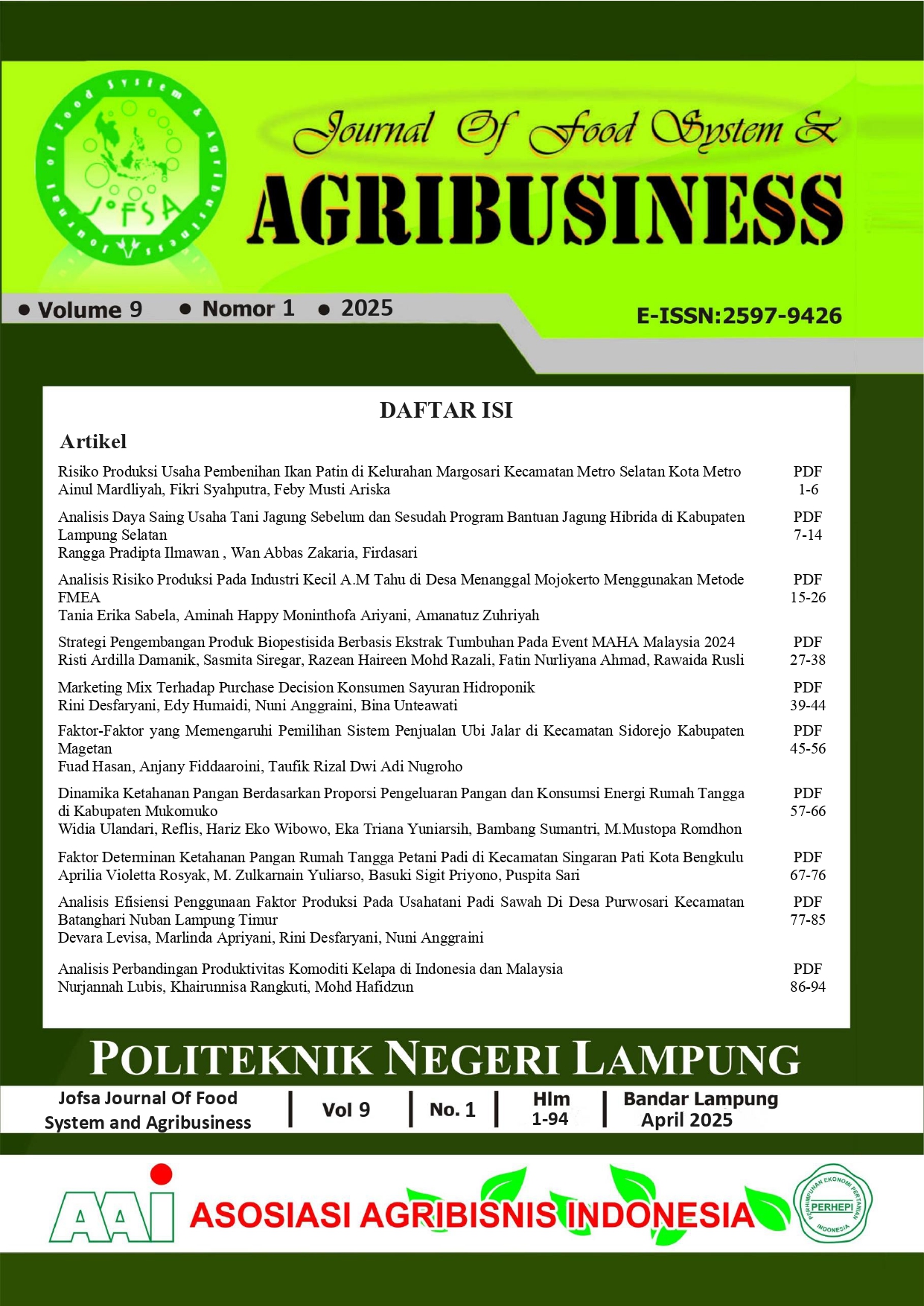 View Volume 9 Nomor 1 Tahun 2025
