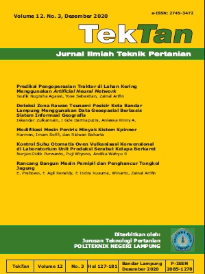 jurnal ilmiah teknik pertanian - tektan