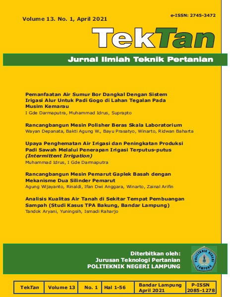 					Lihat Vol 13 No 1 (2021): Jurnal Ilmiah Teknik Pertanian
				